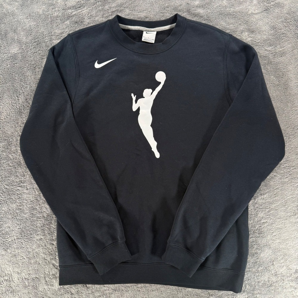 Nike WNBA Graphic Crewneck Sweatshirt Women S Black Fleece Pullover